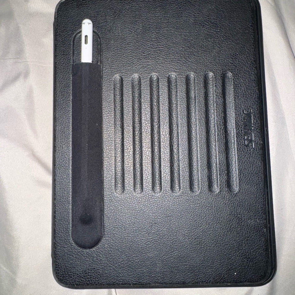 Black iPad Case with Stylus Holder